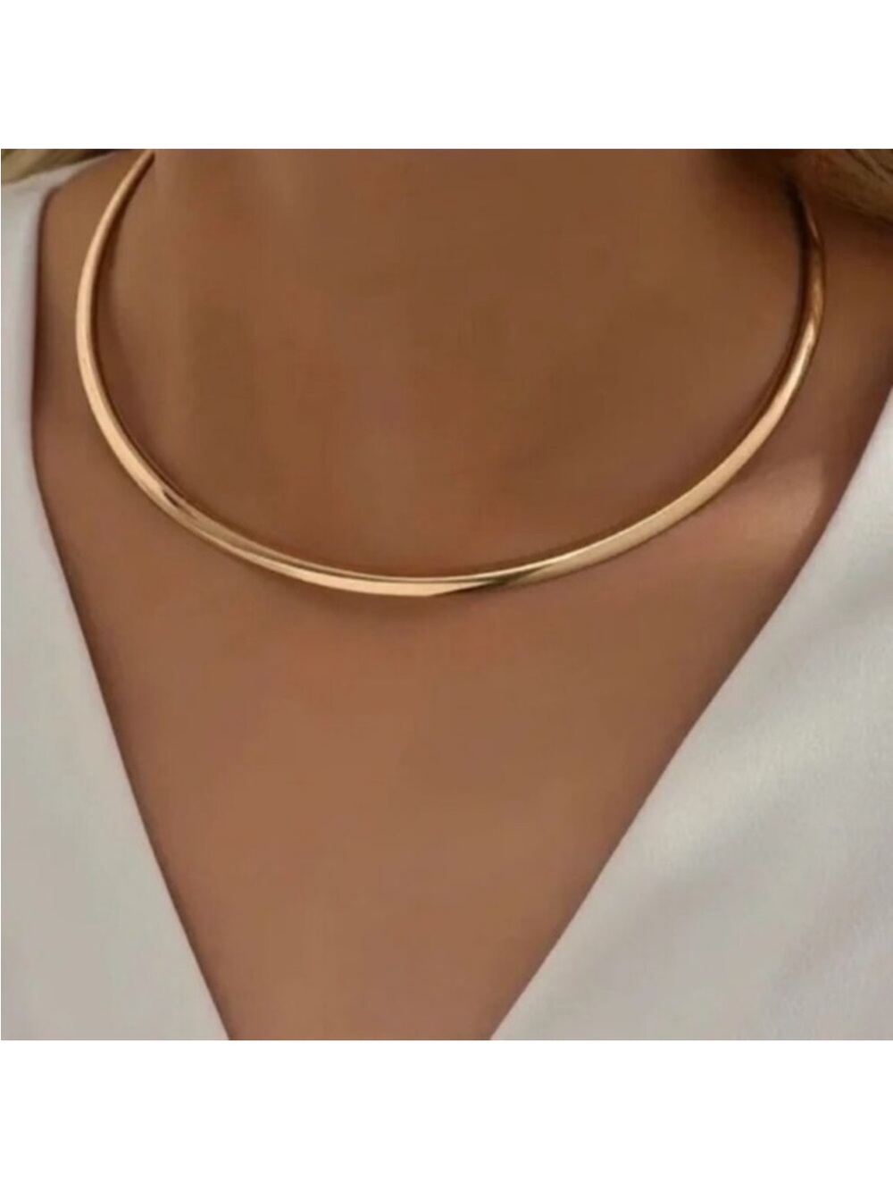 18k Gold Plated Collar Necklace new